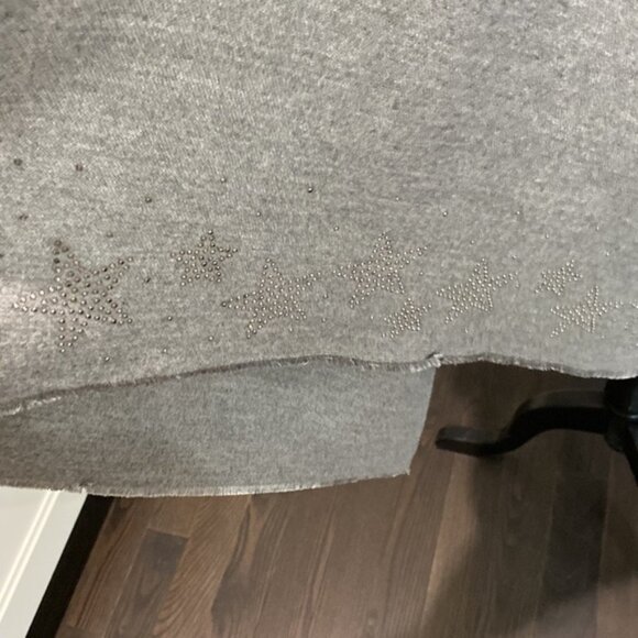 Sarta Grey Silver Stars Soft Shawl Wrap - Picture 8 of 14